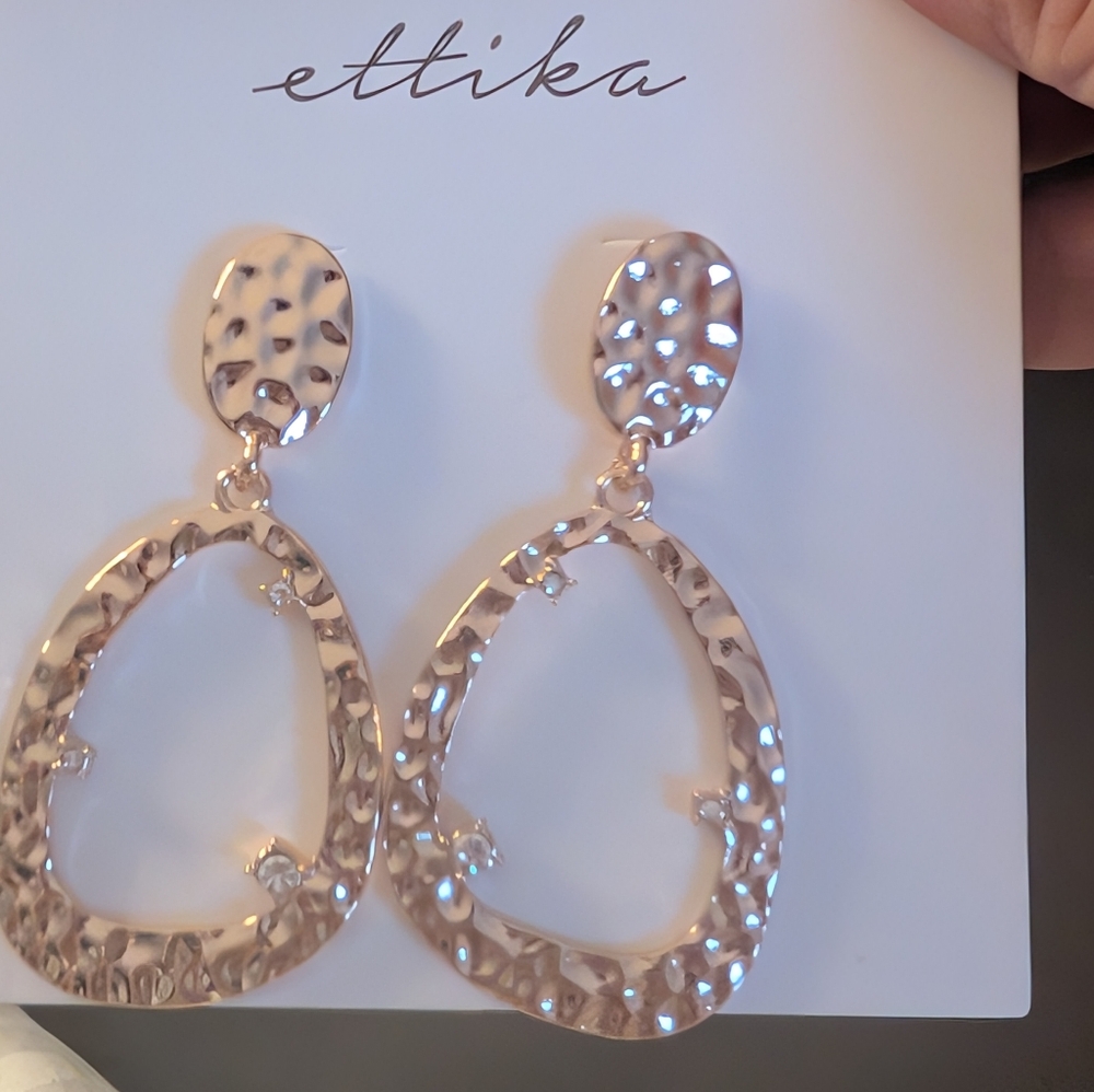 Ettika Gold Statement Earrings